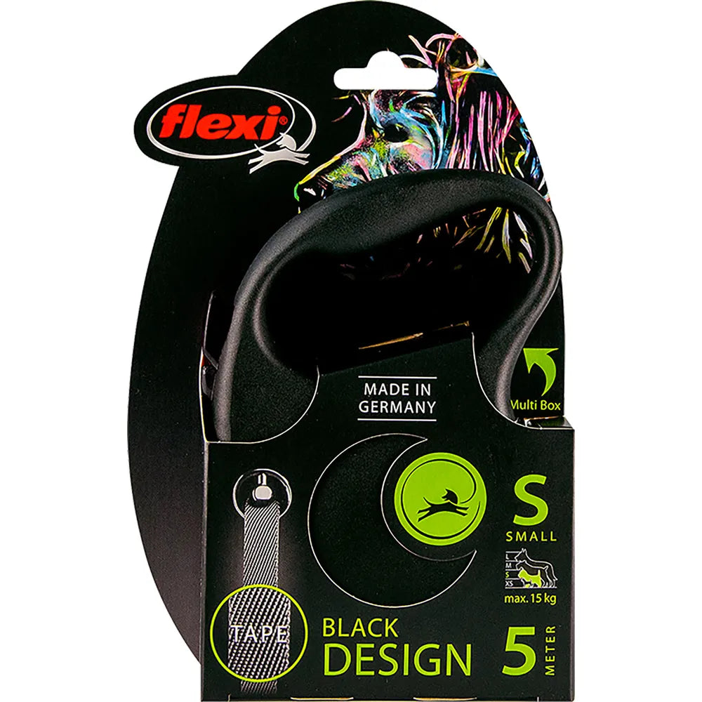 Flexi Black Design Band (5 M) – Stilrent Rullkoppel i Tre Storlekar 🖤🎯