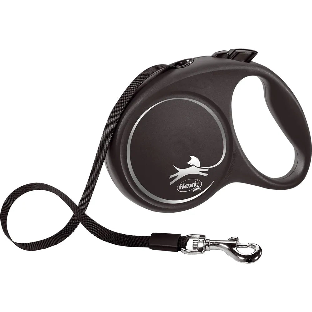 Flexi Black Design Band (5 M) – Stilrent Rullkoppel i Tre Storlekar 🖤🎯