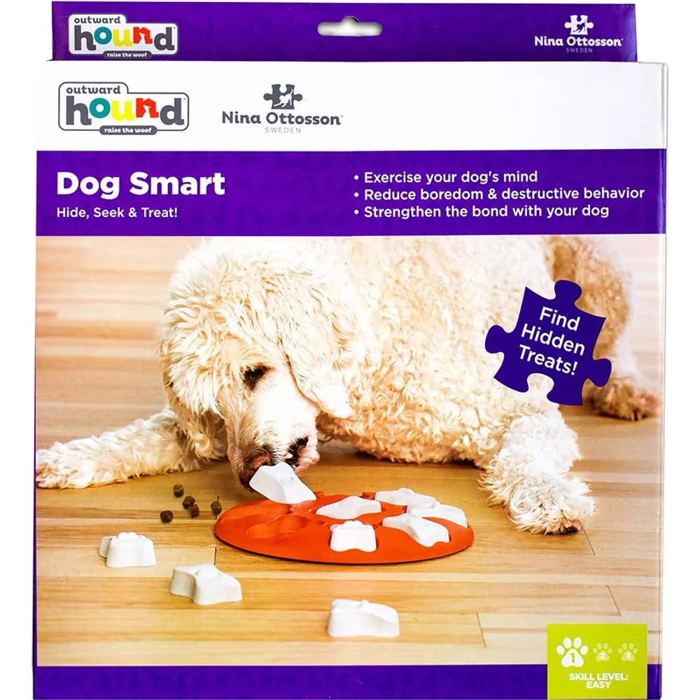 Nina Ottosson Dog Smart – Aktiveringsspel för Hund (Nivå 1) 🧠🦴