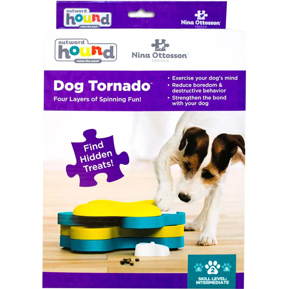 Nina Ottosson Dog Tornado Plast – Aktiveringsspel för Hund (Nivå 2) 🧠🌪️