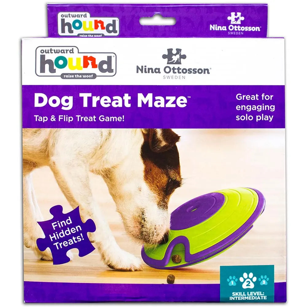 Nina Ottosson Dog Treat Maze – Snurrpussel för Hund (Nivå 2) 🧠🌀