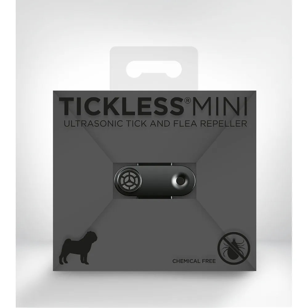 Tickless Pet Mini – laddbart skydd mot fästingar & loppor (svart/orange) ⚡🐾