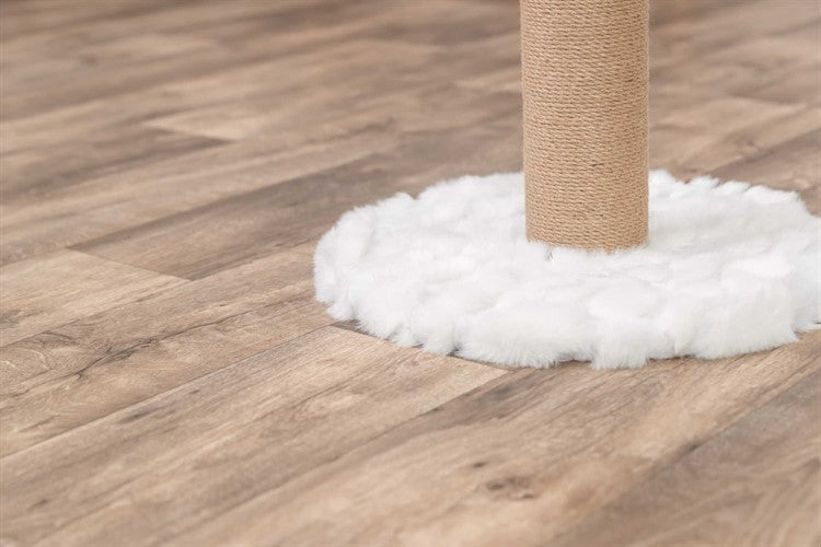 Klösmöbel Mirella 55 cm – Vintervit Dröm med Mjuk Bädd 🐱❄️🛏️