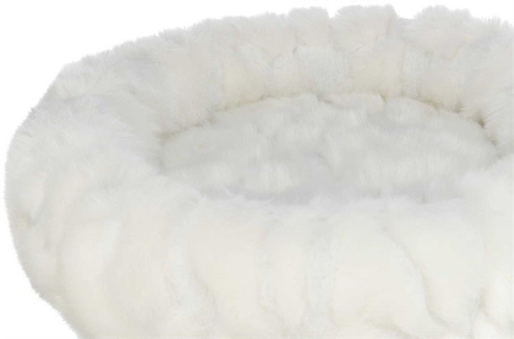 Klösmöbel Mirella 55 cm – Vintervit Dröm med Mjuk Bädd 🐱❄️🛏️