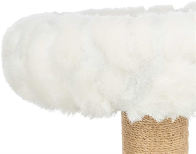 Klösmöbel Mirella 55 cm – Vintervit Dröm med Mjuk Bädd 🐱❄️🛏️