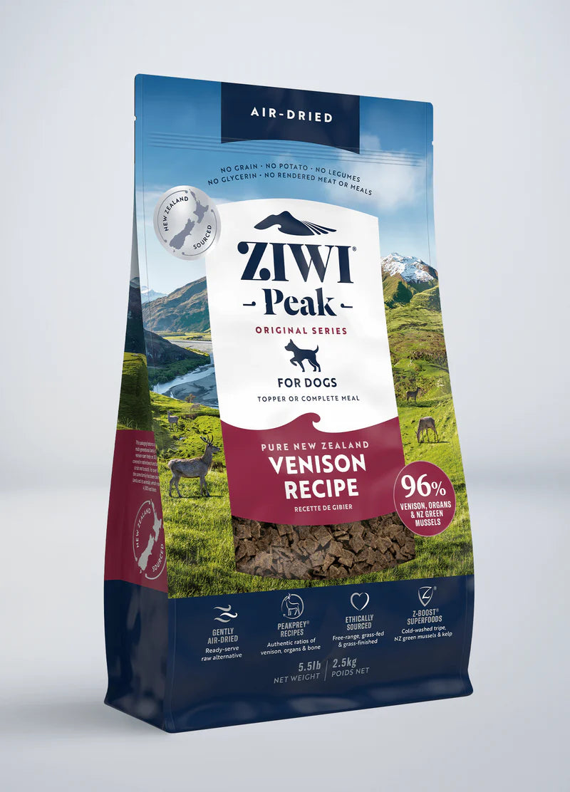 Ziwi Peak Hjort – Lufttorkat Lyxfoder för Känsliga Hundmagar 🦌🍃