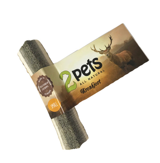 2pets Kluvet Tugghorn av Hjort – Naturligt & extra smaskigt! 🦌💛