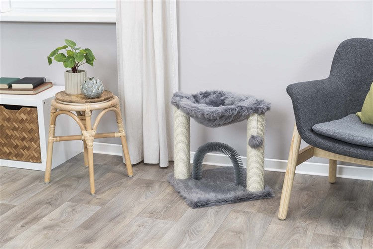 Klösmöbel Baza (med ryggborste) – Fluff, Klös & Massage i Ett! 🪮🐾💆‍♂️✨