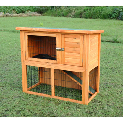 Träbur Ferie XL – 2 Våningar med Ramp 🐇🌸