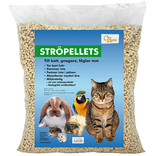 Ozami Ströpellets – naturligt & luktfritt i 10L eller 26L! 🐰🦜🌿