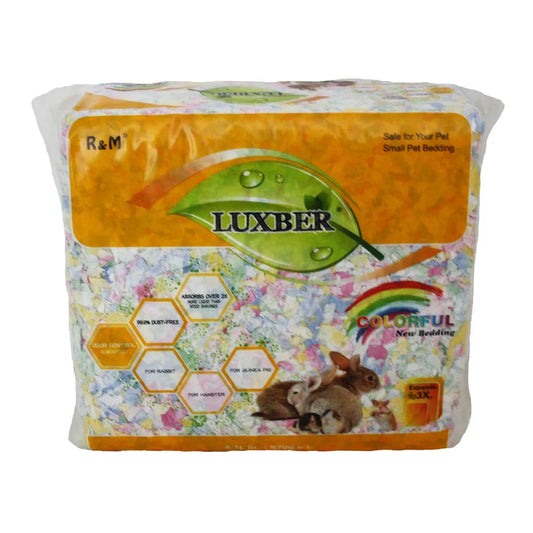 Luxber Färgglatt Pappersströ – fluffigt, festligt & dammfritt! 570g 🌈🐹✨