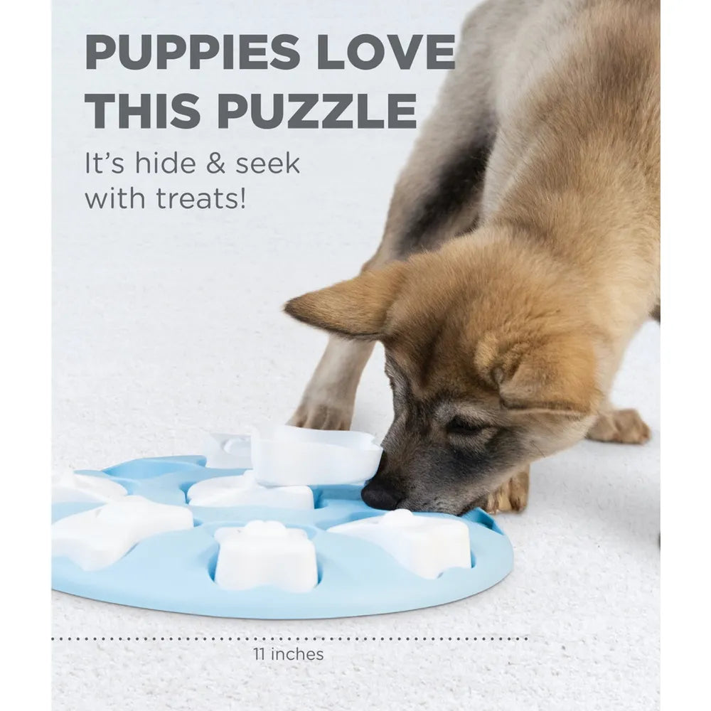 Nina Ottosson Puppy Smart Blå – Aktiveringsspel för Hund (Nivå 1) 🧠🐾