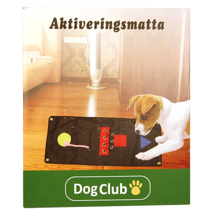Dog Club Aktiveringsmatta 100×40 cm – Låt hjärnan jobba med former, färger & nosarbete! 🧠🐶