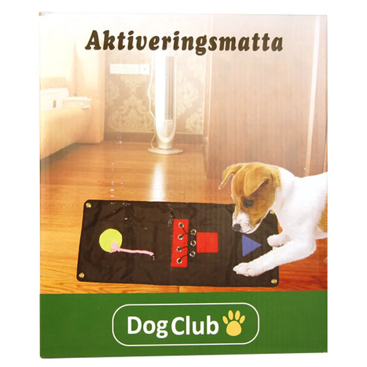 Dog Club Aktiveringsmatta 100×40 cm – Låt hjärnan jobba med former, färger & nosarbete! 🧠🐶
