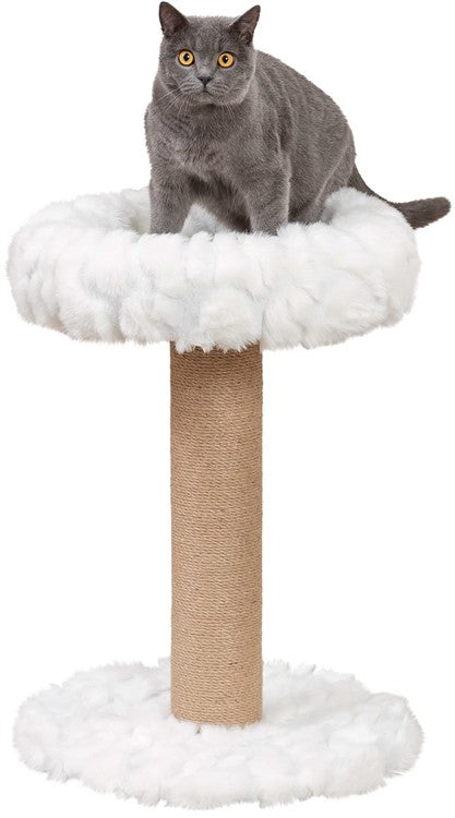 Klösmöbel Mirella 55 cm – Vintervit Dröm med Mjuk Bädd 🐱❄️🛏️