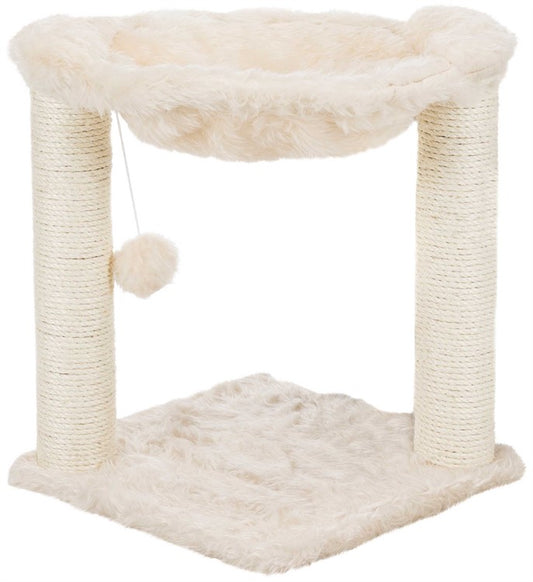 Klösmöbel Baza 50 cm – Minimalistisk Fluffbädd med Sisalstöd! 🐾☁️🤍