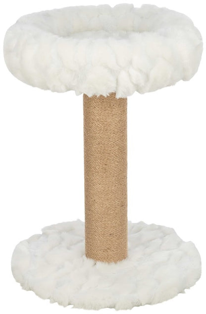 Klösmöbel Mirella 55 cm – Vintervit Dröm med Mjuk Bädd 🐱❄️🛏️