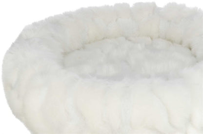 Klösmöbel Mirella 55 cm – Vintervit Dröm med Mjuk Bädd 🐱❄️🛏️