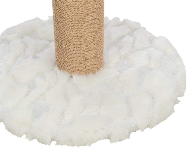 Klösmöbel Mirella 55 cm – Vintervit Dröm med Mjuk Bädd 🐱❄️🛏️