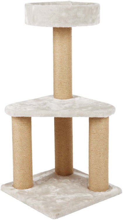 Klösmöbel Ivan 82 cm – Stabil Höjd med Bädd & Klös i Ett! 🐱🪵🛖☁️