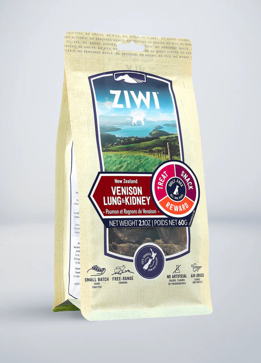 Ziwi Hjortlunga & Njure – Premiumgodis från Nya Zeeland (60 g) 🦌💨
